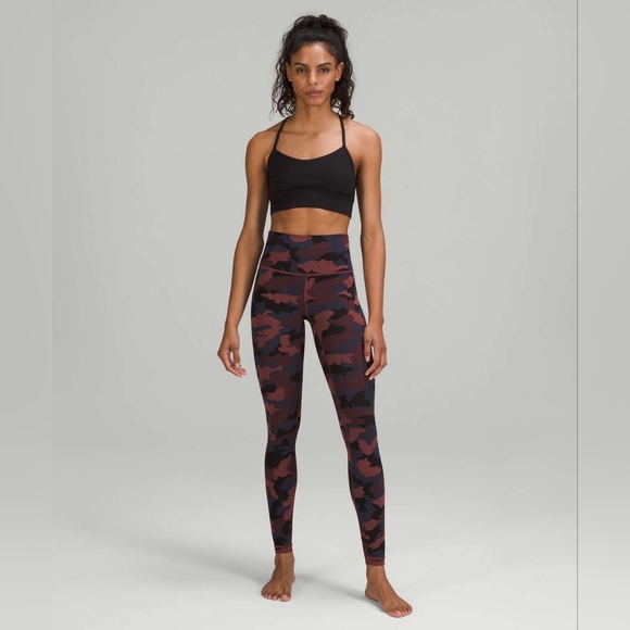 lululemon athletica Pants - Lululemon Wunder Train High-Rise Leggings | Size 8 | Heritage 365 Camo Smoky Red